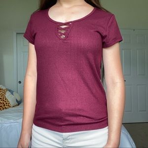 SO Burgundy T-shirt